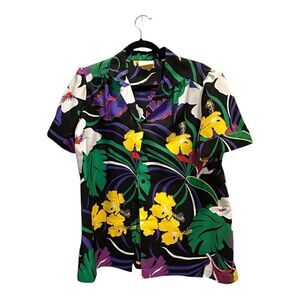 COS COB Tropical Hawaiian Floral women’s Shirt